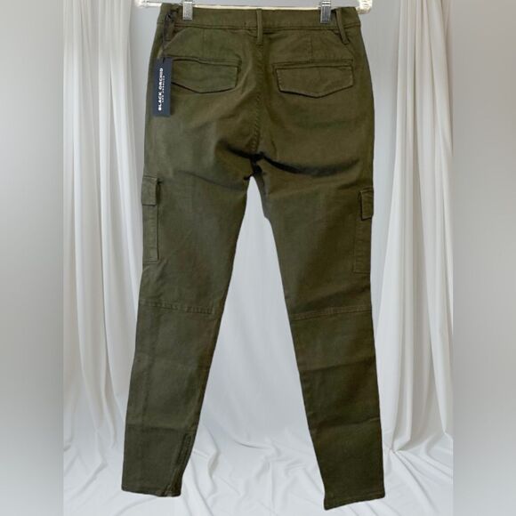Black Orchid Camille Skinny Cargo Pocket Pants/Jeans in Military Green Size 29 - Picture 11 of 12